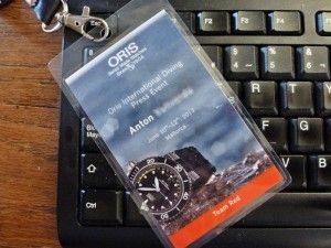 Oris International Diving Press Event badger