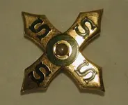 Sheaffer 20 Year Service Lapel Pin, 10 KT gold with pearl in center.webp