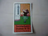 Kdd - old poster stamp - soennecken's schulfeder fountain-pen - 93.webp