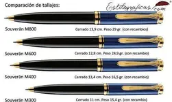 tallas-pelikan-souveraen-boligrafos.webp