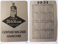 CALENDARIO DE ALUMINIO PELIKAN 1931.webp