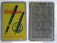 calendario pelikan de aluminio de 1936.webp