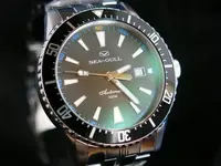 Fashionable Sea-Gull D310 black diver watch 10ATM ST2130 automatic.webp