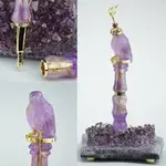 Peregrine Falcon Fountain Pen partnership with stdupont Amethyst, Saphires, Diamonds Gold Ver...webp