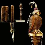 Peregrine Falcon fountain Pen Partnership with STDupont, Carved from one single block of Tige...webp