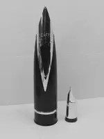 sheaffer display items, large is 38 cm y 8,5 diam, smal 13 hig y 4,5 cm diam, fuente Darrell Hai.jpg