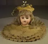 9 German Antique Ink Wipe Bisque Doll Head.webp