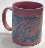 Pen Show Coffee Mug - Miami Pen Show 1998 Illustrated and designed by D.J. Kennedy.jpg