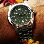 Hamilton Khaki Field Auto 42mm 100M Green Dial Cal. H10 Ref. H70605163.webp