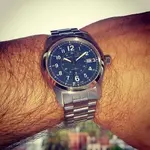 Hamilton Khaki Field Auto 42 mm 100M Blue Dial Bracelet #H70605143.webp