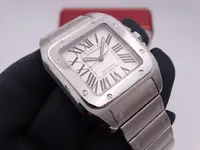 cartier santos 100 XL steel 2334.webp