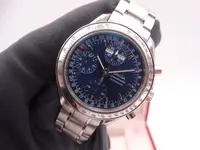 omega speedmaster automatic triple day date blue 0842.webp