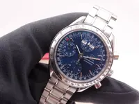 omega speedmaster automatic triple day date blue 0870.webp