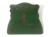 Venus Pencil Paper Clip in Brass & Green Enamel, 30´s 1.webp